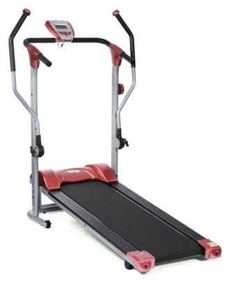 Tapis de course magnétique avec bras 2 en 1 - O'Fitness - Maison/Appartement - Compteur 5 fonctions