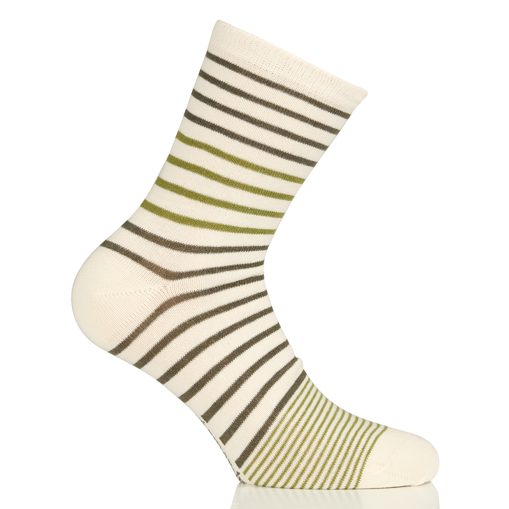 Chaussettes en coton mélangé rayé | Multicolore