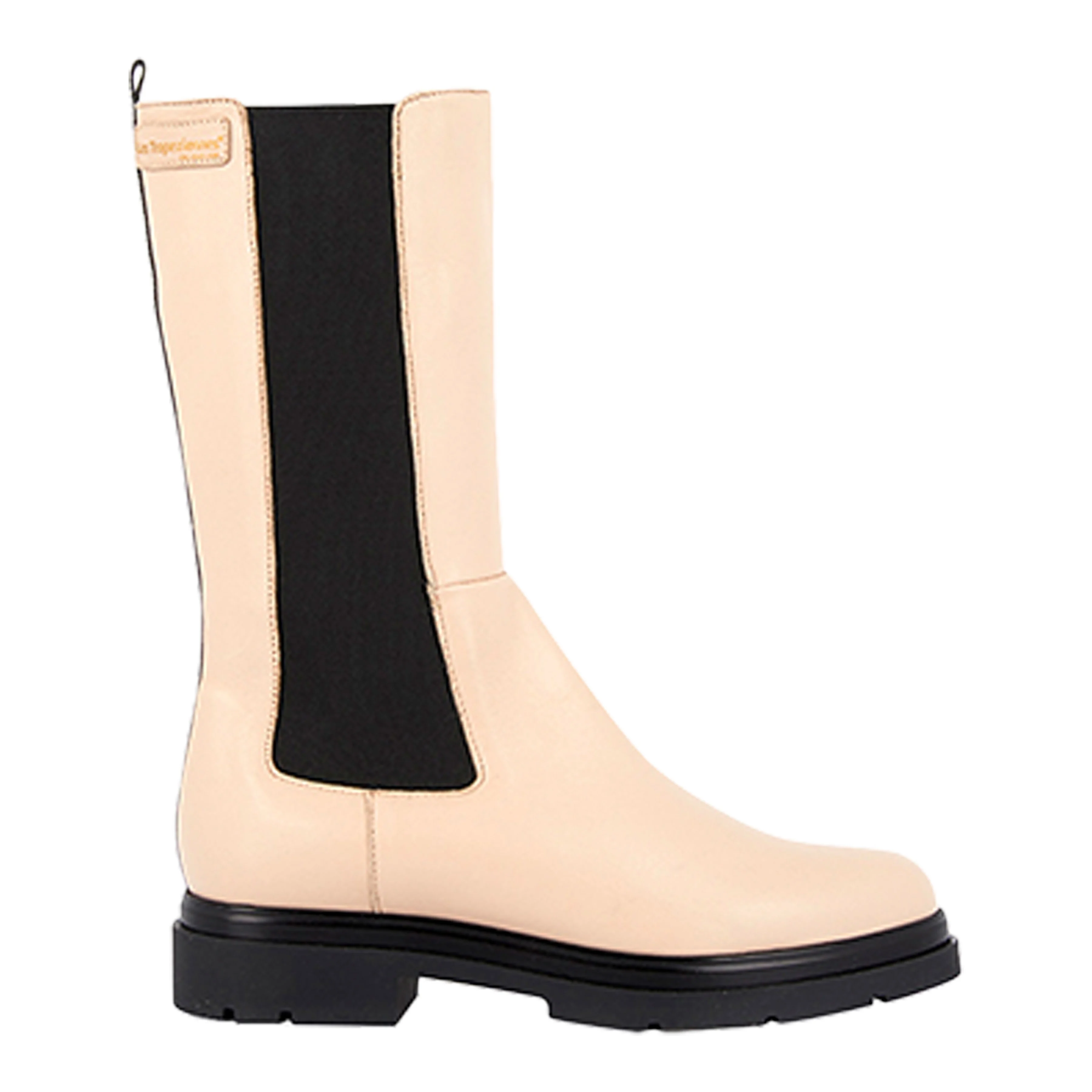 Bottine cuirsaddie | Beige