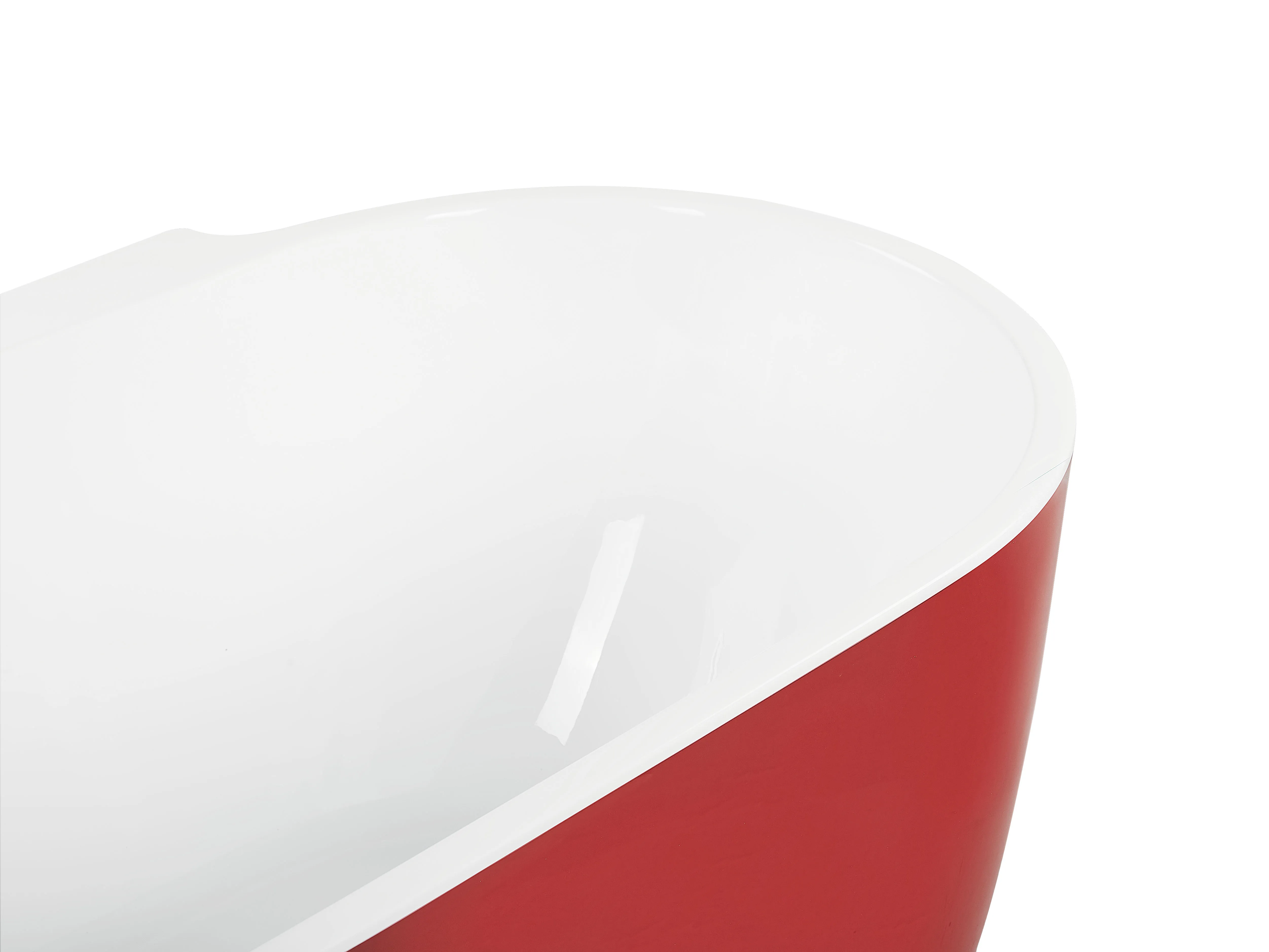 Vrijstaand bad ROTSO 170 x 80 cm Rood