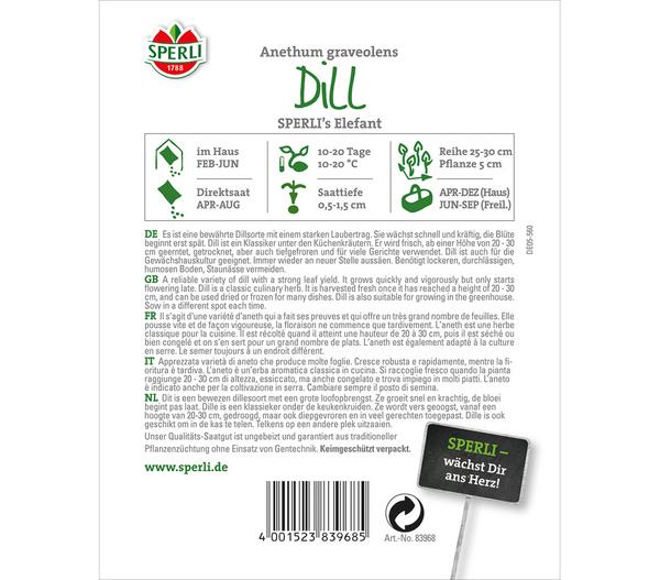 SPERLI Samen Dill 'SPERLI´s Elefant'