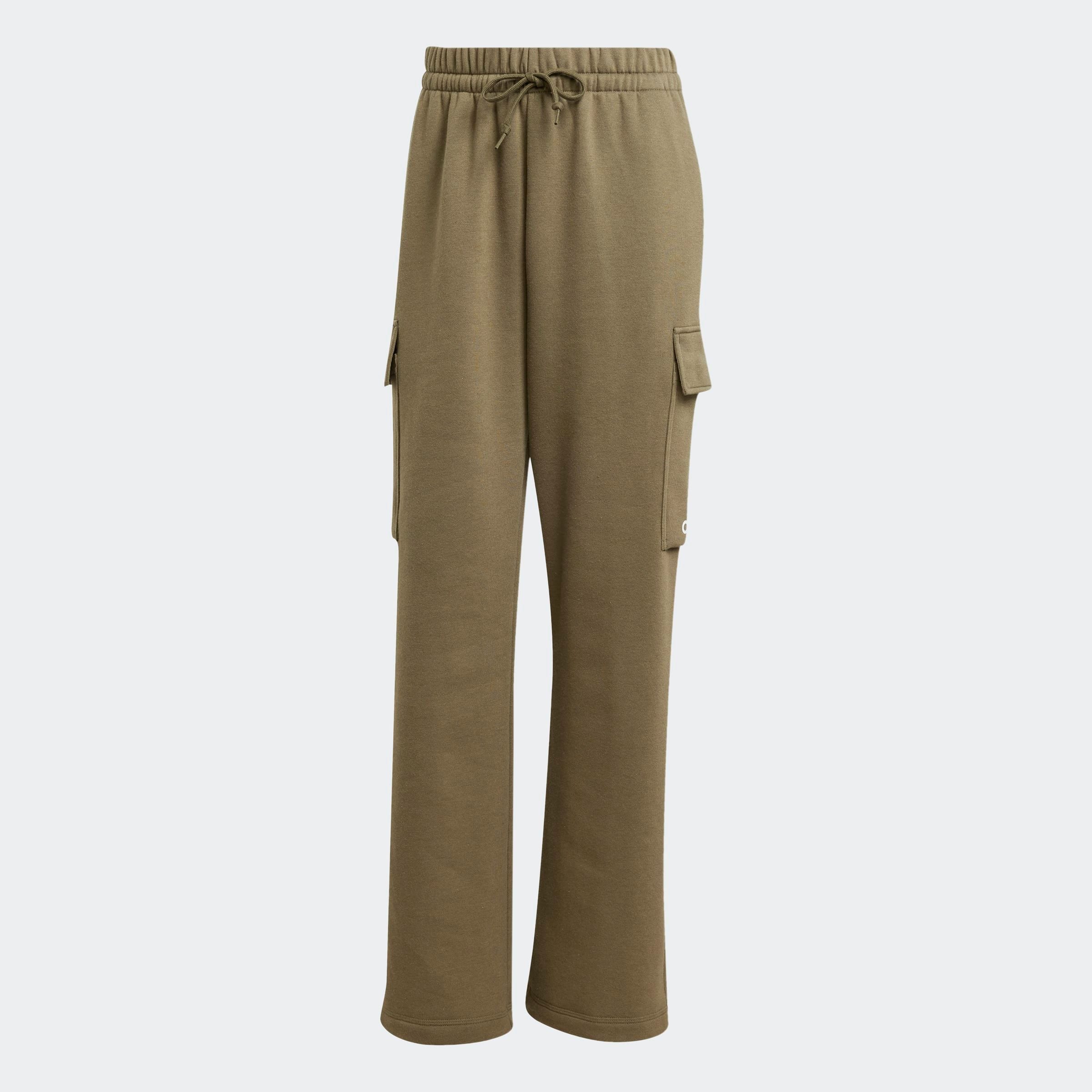 adidas Sportswear Sporthose »W LIN FL CARGO«  Cargohose mit flauschiger Innenseite, regulär geschnitten, hoher Bund