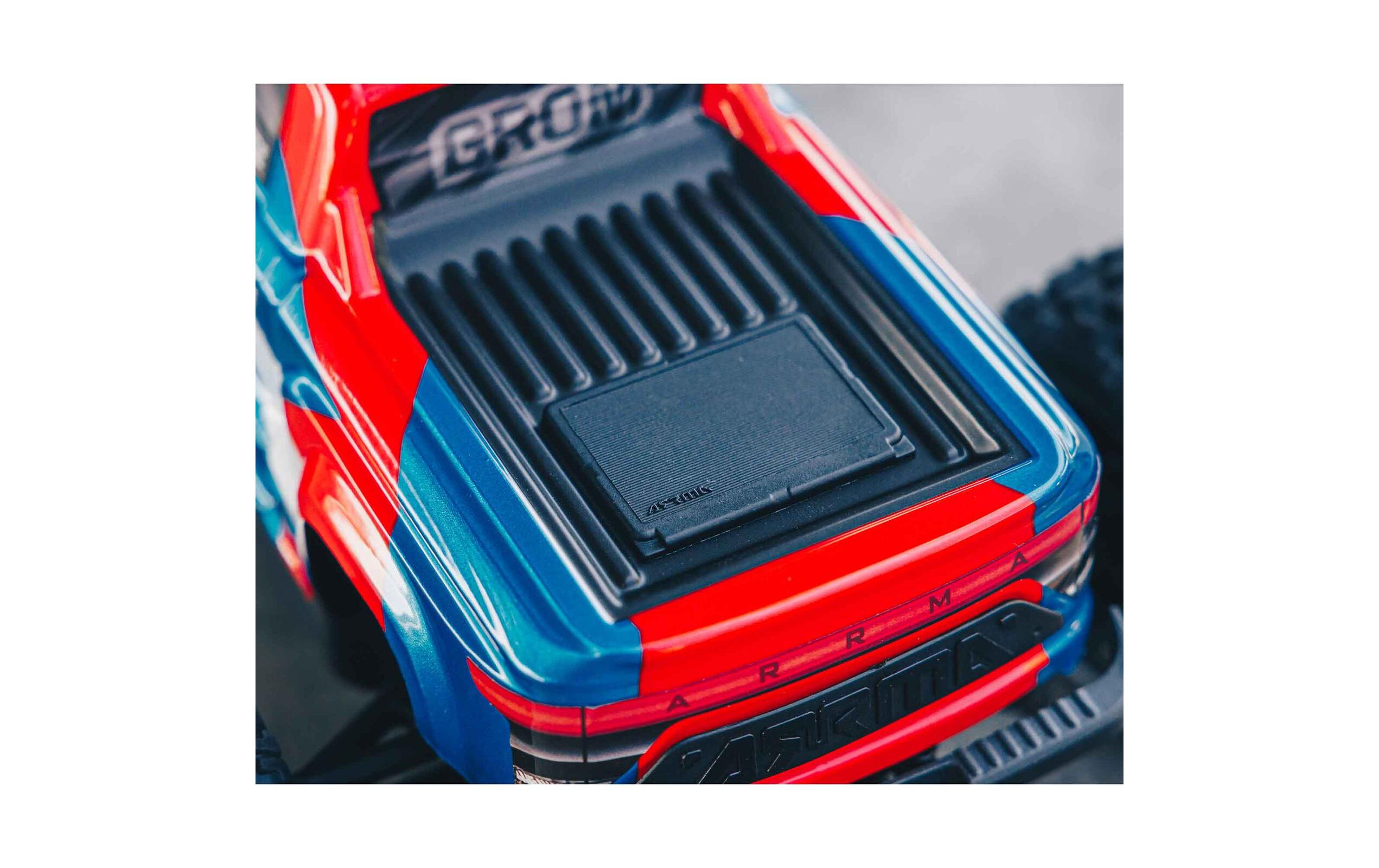 Monster Truck Granite Grom Mega 380 Blau, RTR, 1:18<br>Robuster 4wd mini Monstertruck mit Spektrum Technik