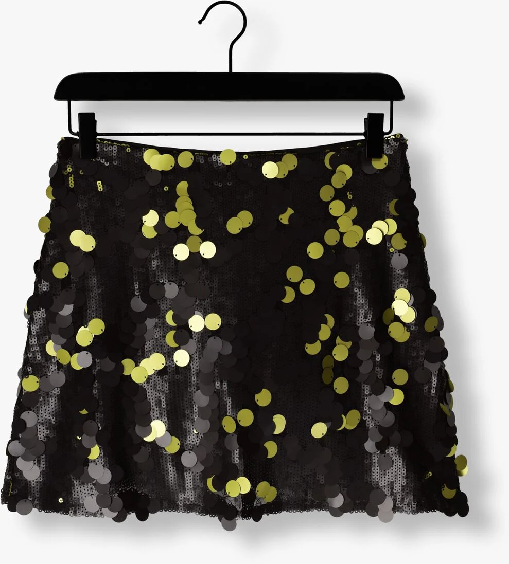 COLOURFUL REBEL zwarte colourful rebel minirok jilly sequins skirt