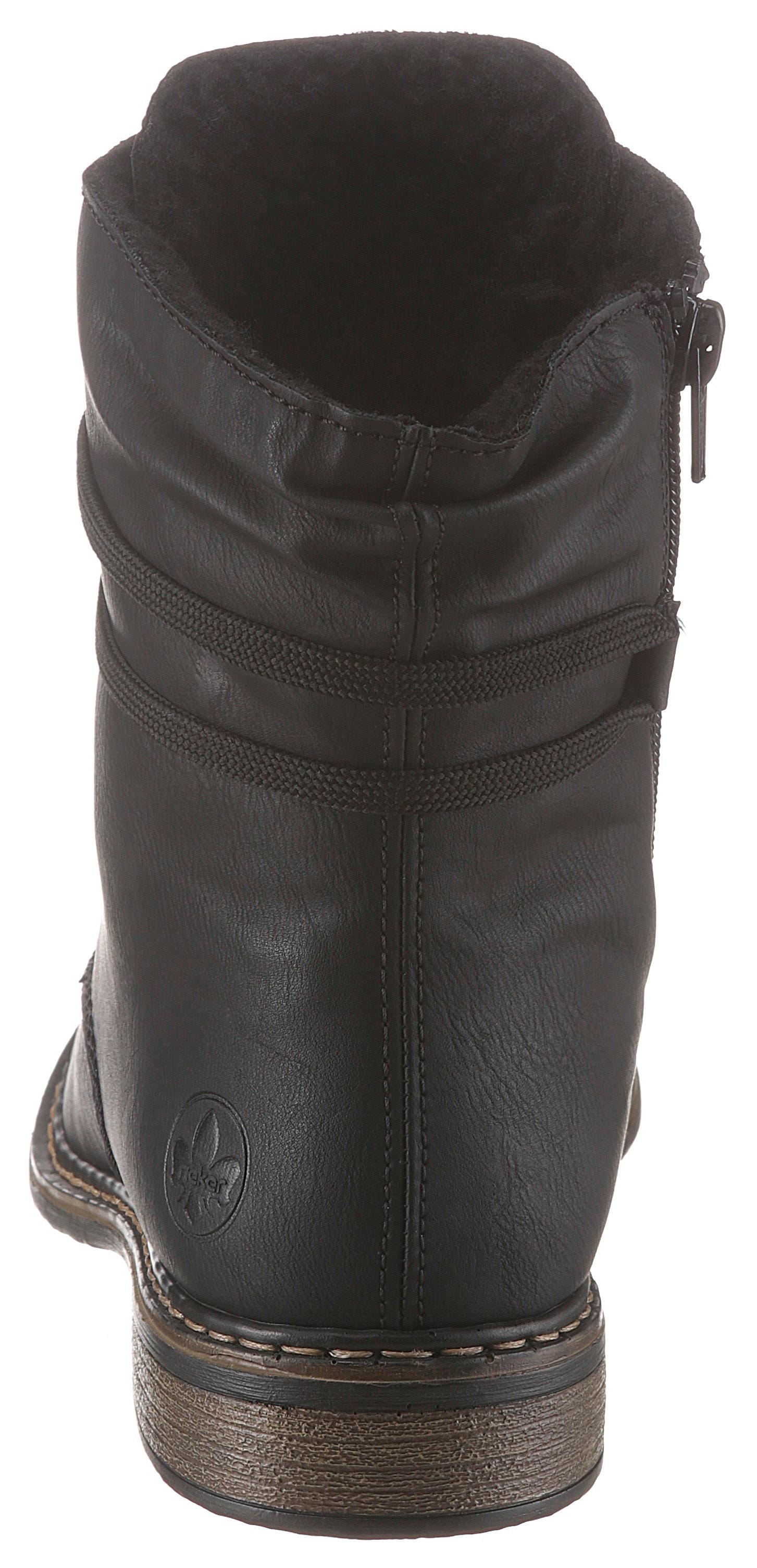 Rieker Schnürboots  , Stiefelette, Blockabsatz, mit dezenter Schnürung