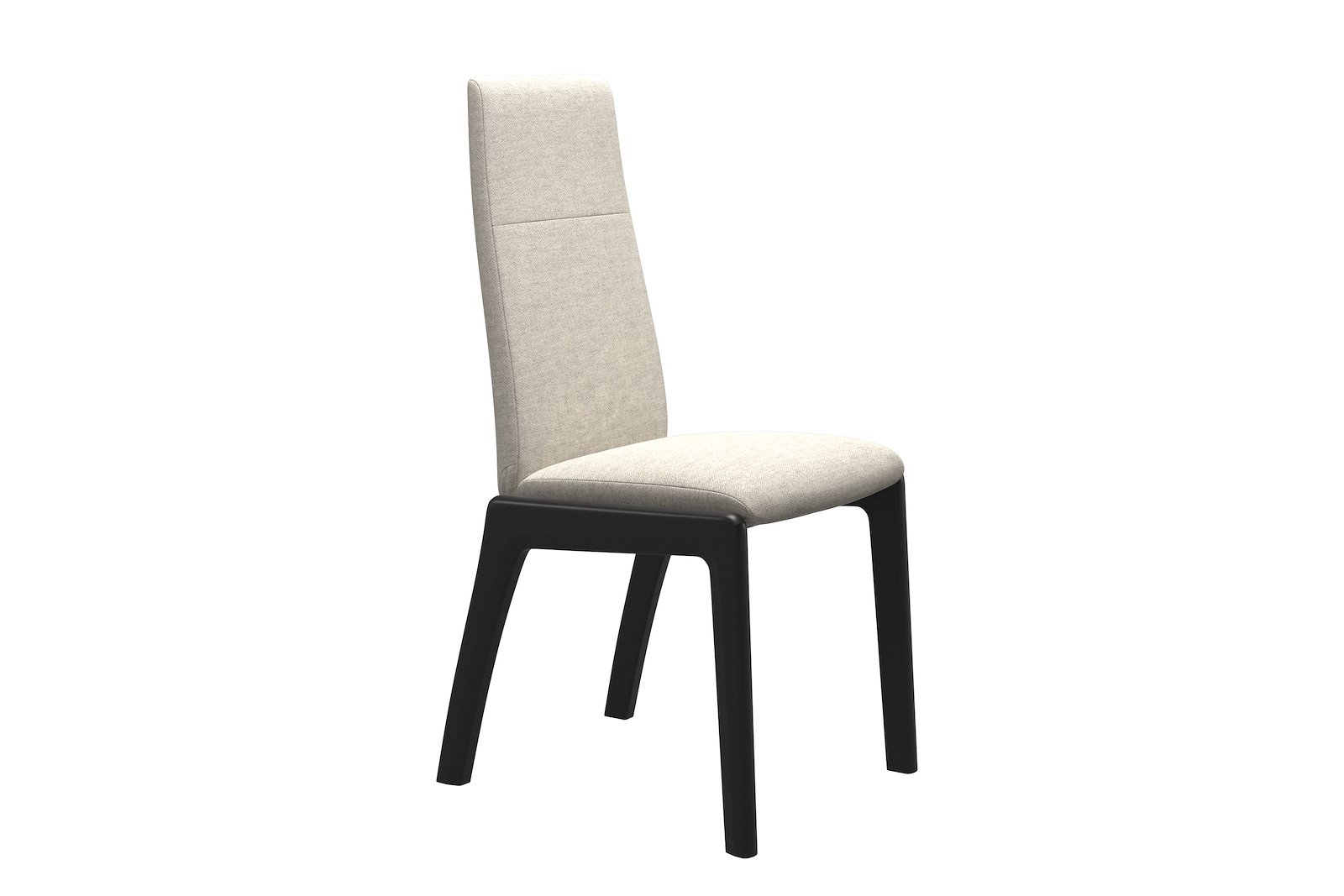 Chilli spisestol Tekstil Peony - Light Beige - Sort