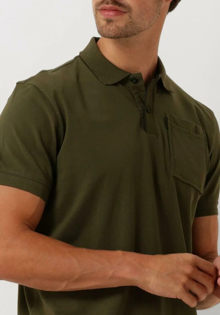 PME LEGEND groene pme legend polo short sleeve polo stretch jersey