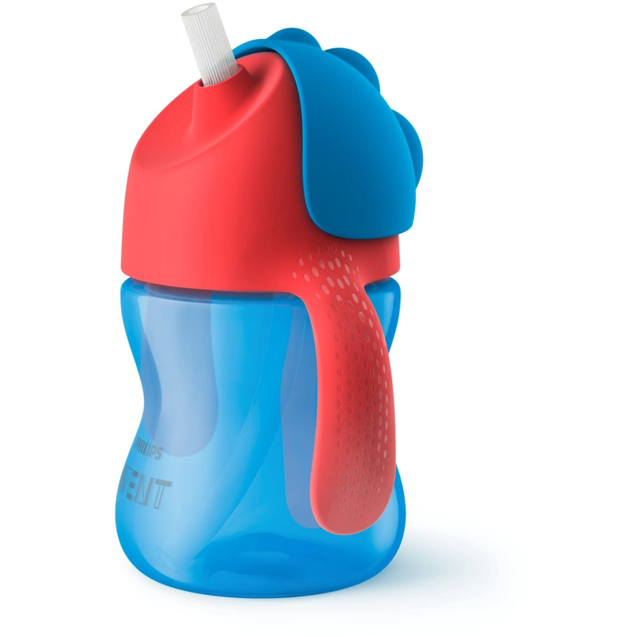 Philips Avent Strohhalmbecher SCF79601 blau  rot 200 ml 9M+