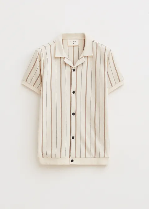 Vest met strepen off-white (BONE)