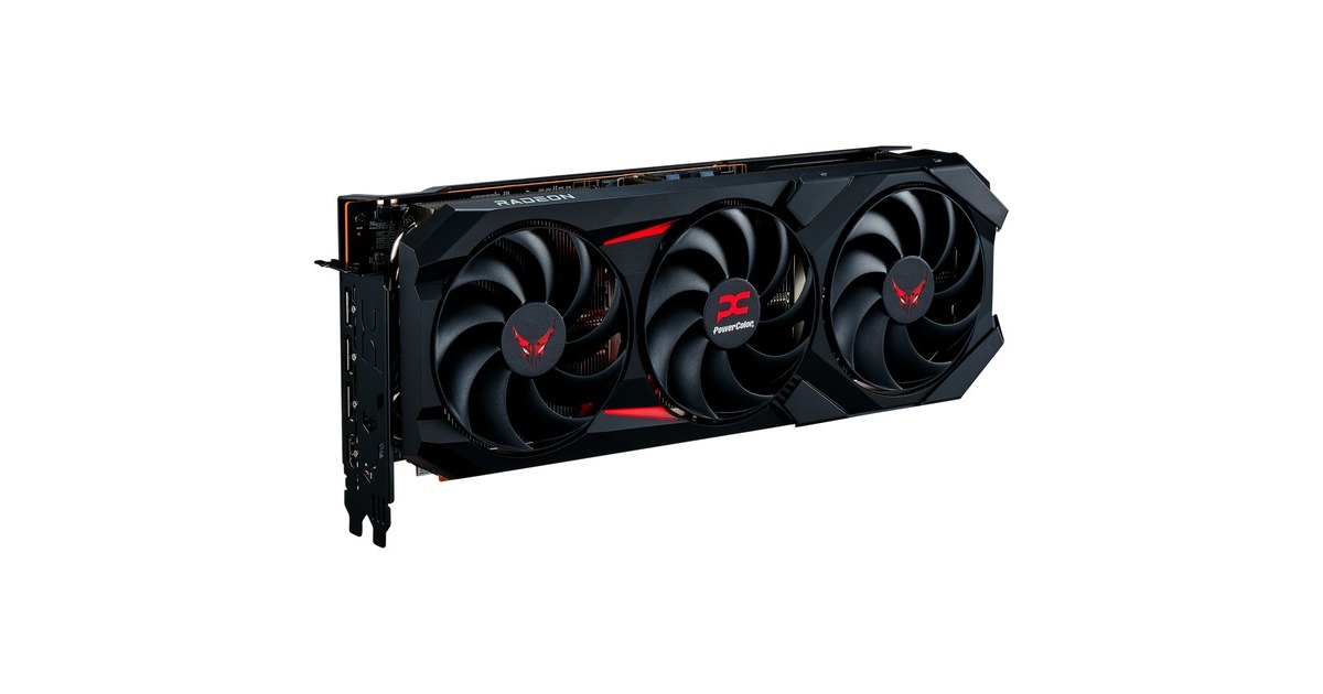 PowerColorRadeon RX 9070 Red Devil 16GB OC grafische kaart  (Zwart, RDNA4, GDDR6, 3x DisplayPort, 1x HDMI)