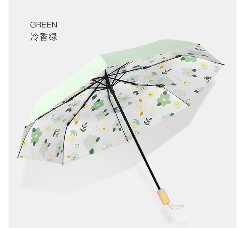 Fenmo - Compacte paraplu met bloemenmotief (diverse ontwerpen)