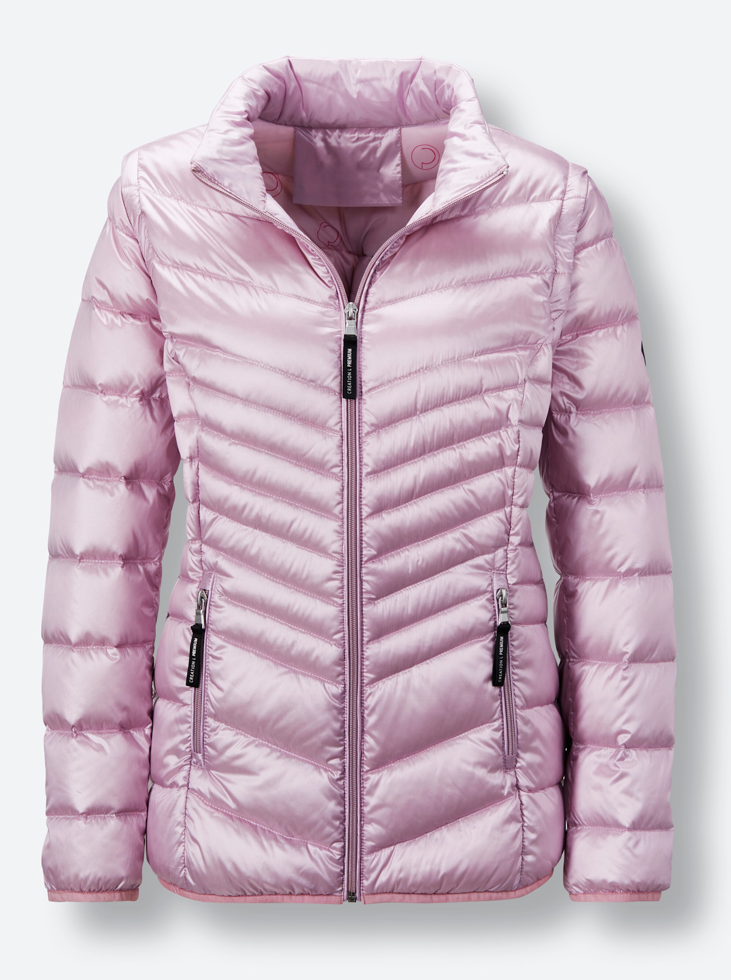 CREATION L PREMIUM 2-in-1-Daunenjacke in rosé