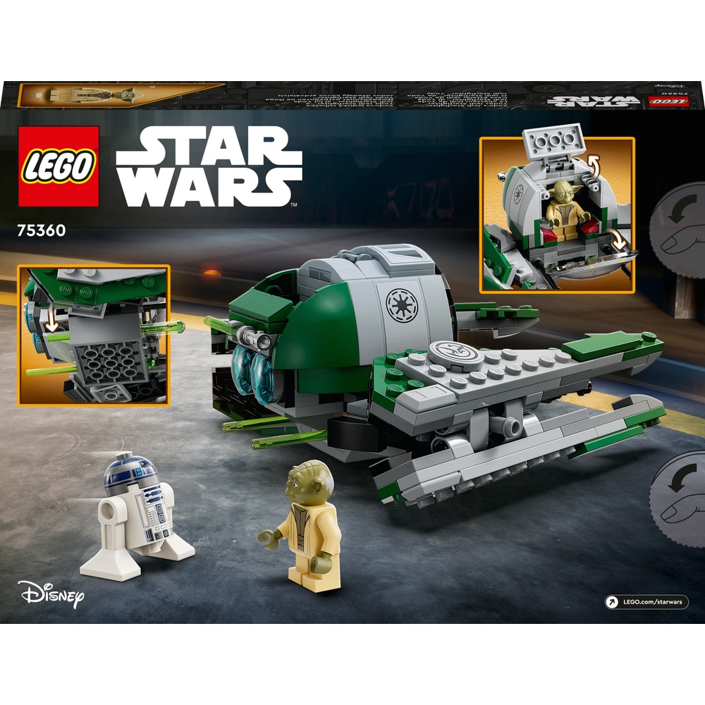 LEGO Star Wars 75360 Yodas Jedi-Sternenjäger-Set mit R2-D2