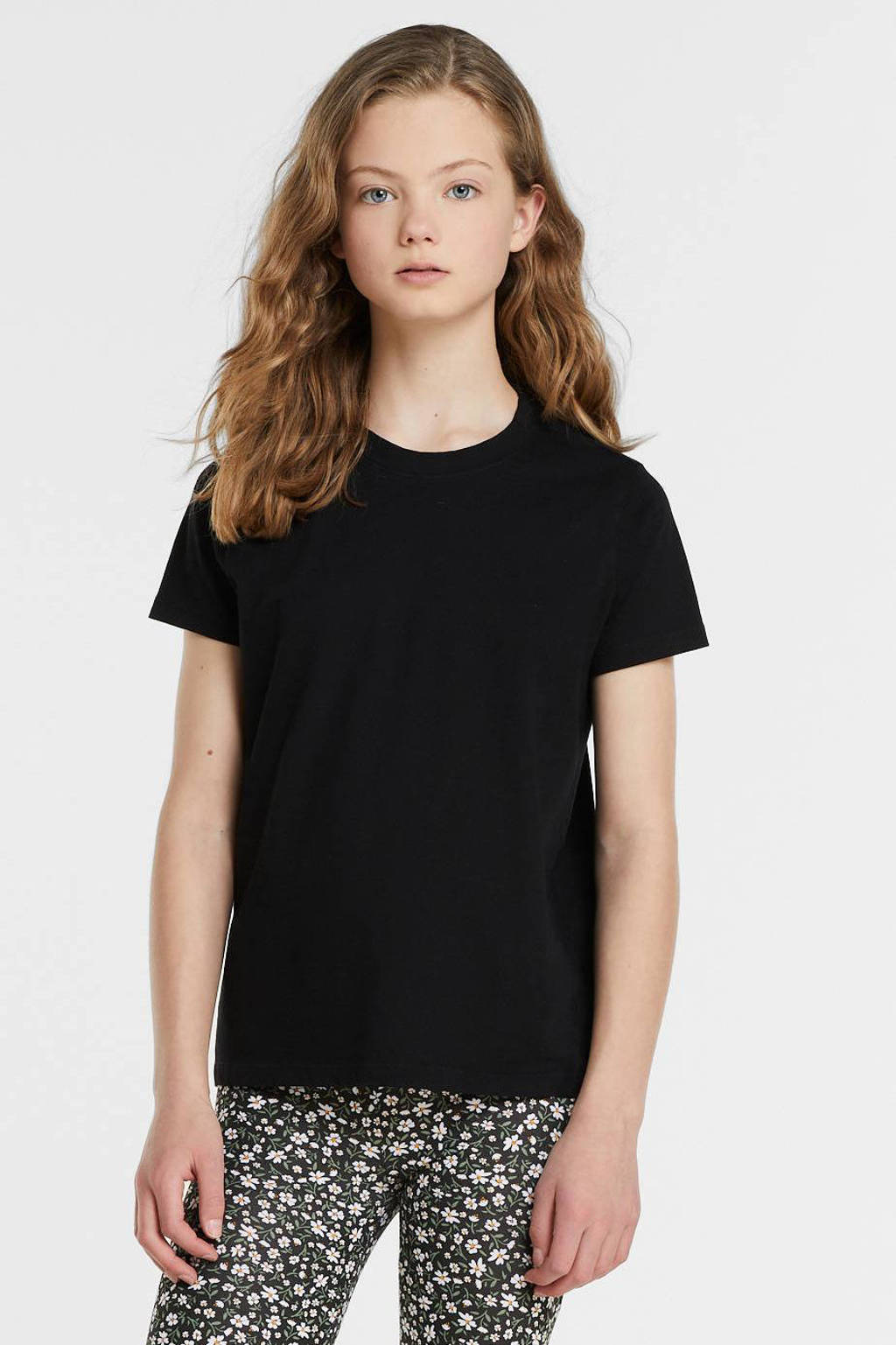 anytime basic T-shirt zwart