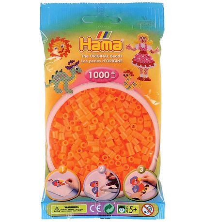 Hama Midi -Perlen - 1000 st. - Neon-Orange