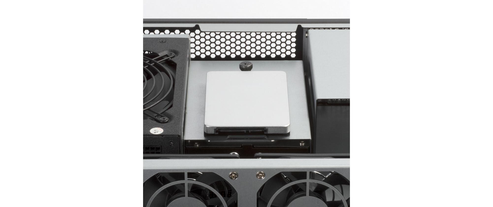 Gehäuse SST-RM23-502<br>Industrielles 2HE-ATX-Rackmount-Speicherservergehäuse mit dualem 5.25-Zoll-Laufwerkschacht und USB-3.1-Gen1-Schnittstelle