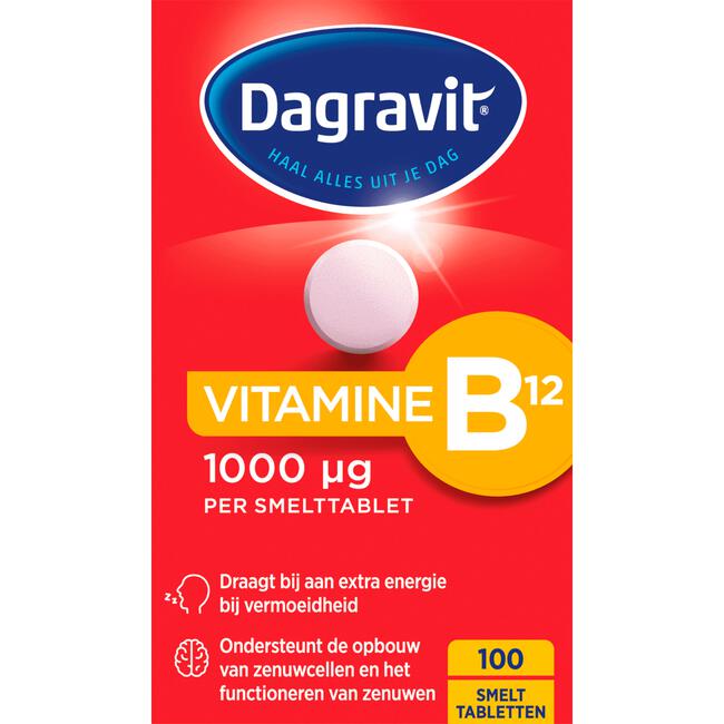 Dagravit Vitamine B12 1000μg100 smelttabletten