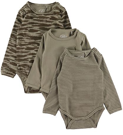 Sofie Schnoor Body L/æ - 3er-Pack - Dusty Green