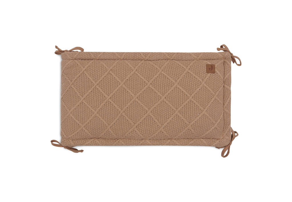 bed / box bumper Check Knit - Biscuit