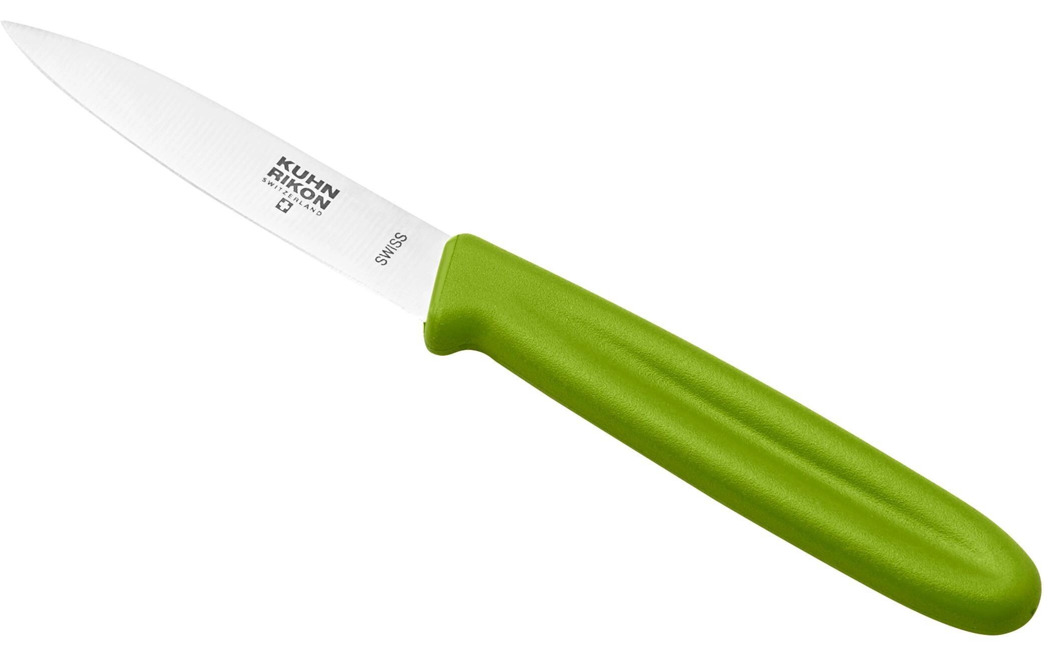 Rüstmesser Swiss Knife Glatter Schliff, GrünGemüsemesser