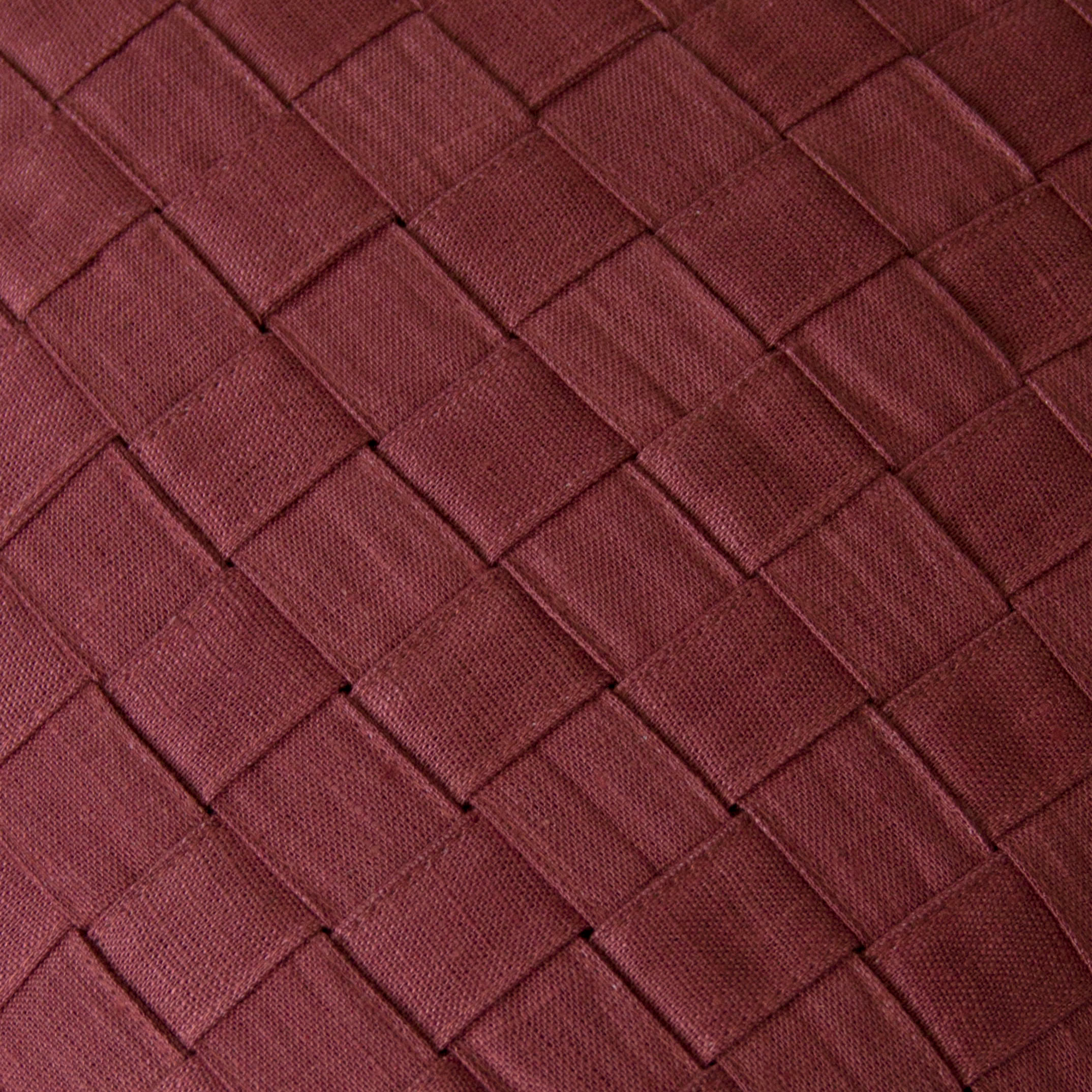Kussen Woven linnen darkrose