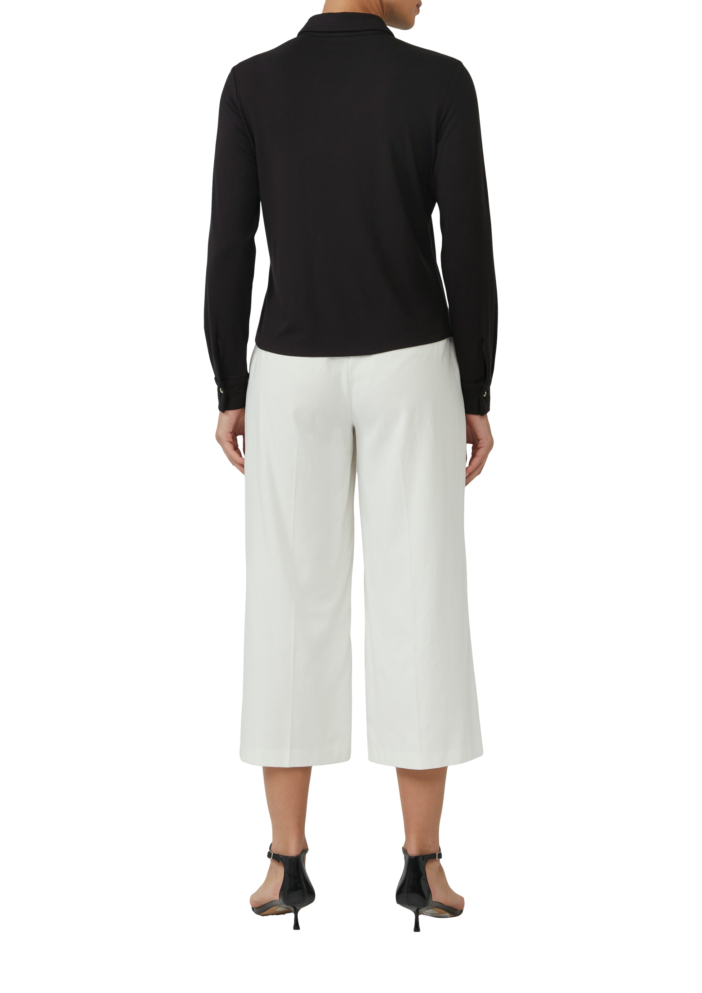 s.Oliver BLACK LABEL Hemdbluse , mit Perlmuttknöpfen