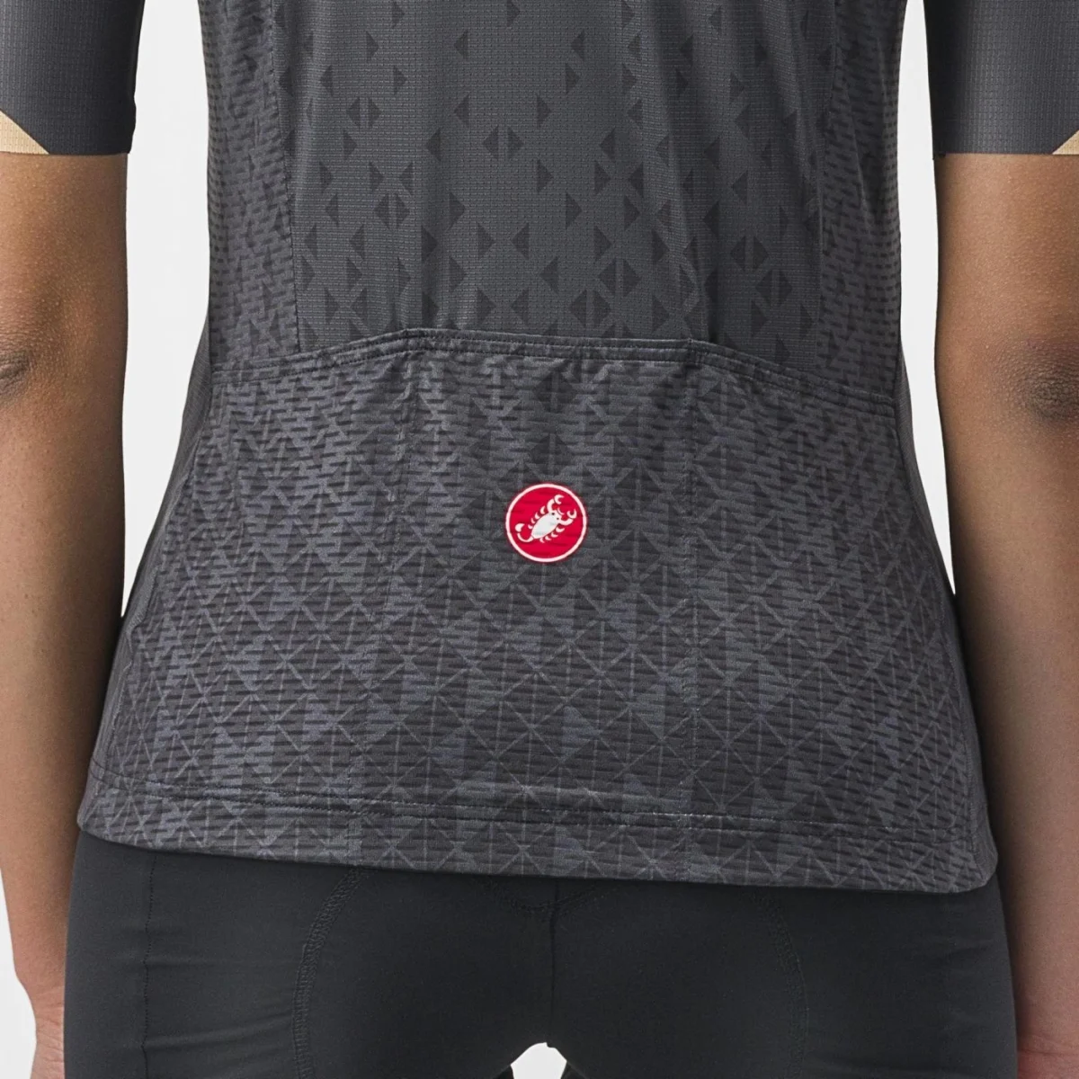 Castelli Pezzi kortærmet cykeltrøje Dark Gray dame