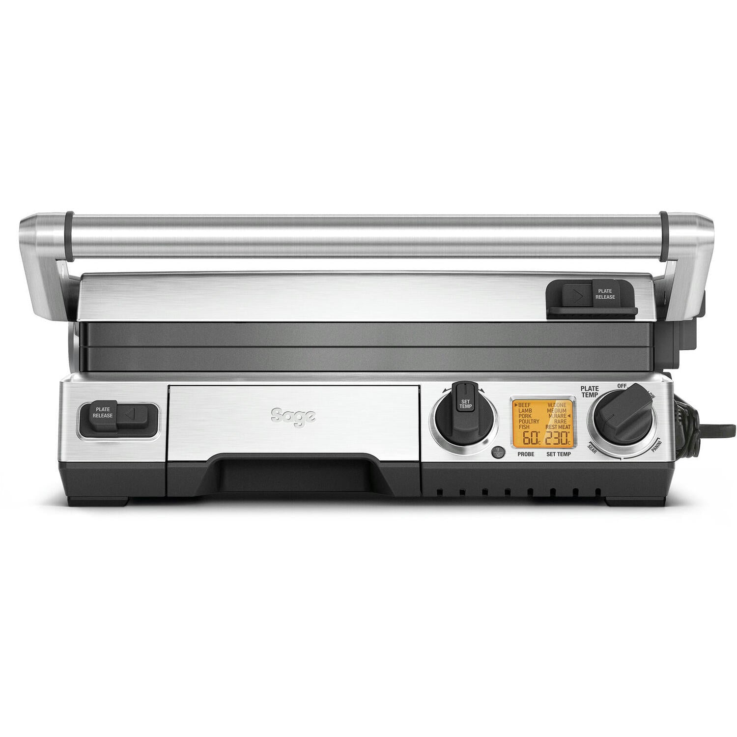 Sage  The Smart Grill Pro bordgrill - Brushed Stainless Steel