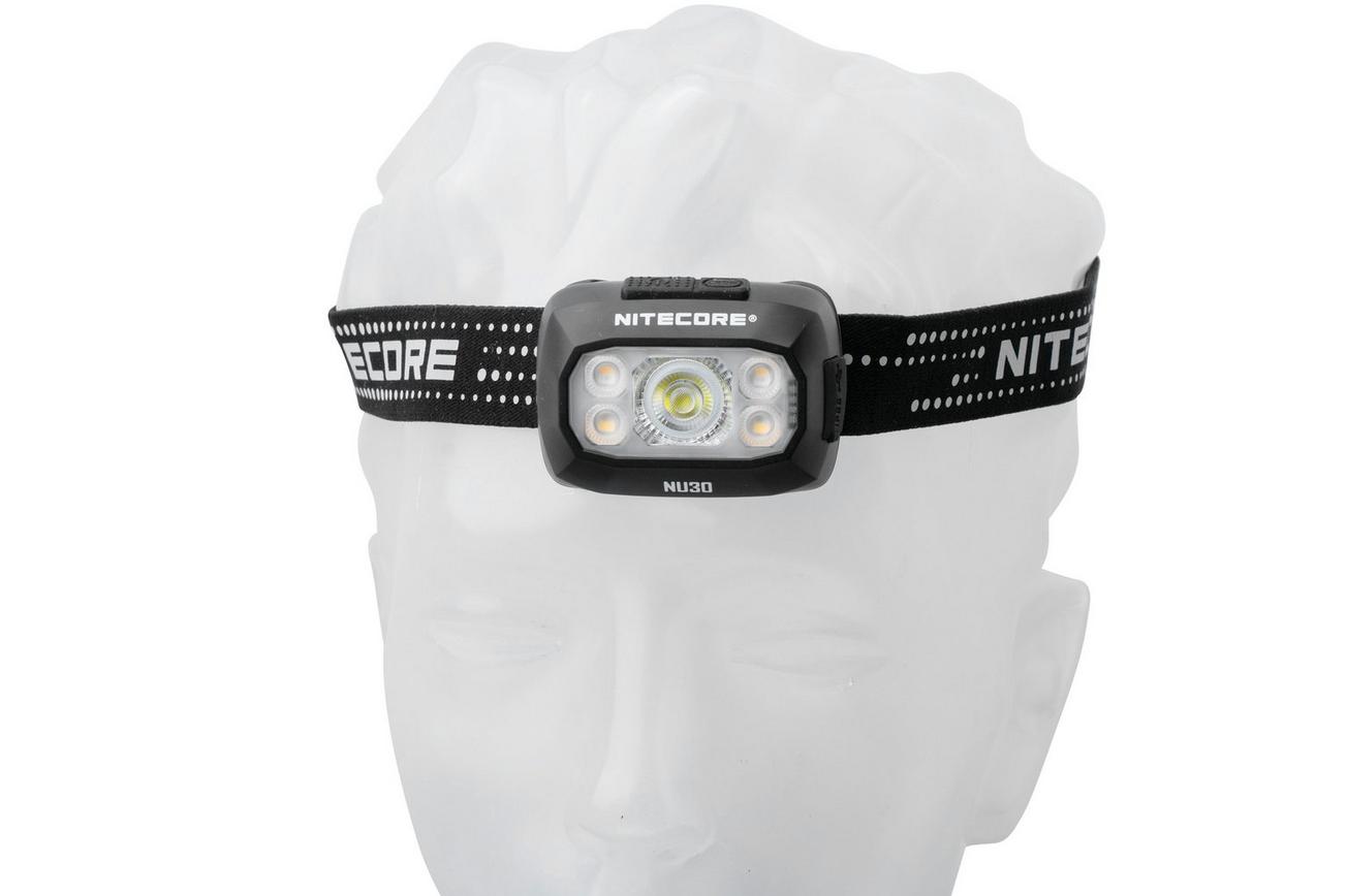 Nitecore NU30 oplaadbare hoofdlamp, zwart
