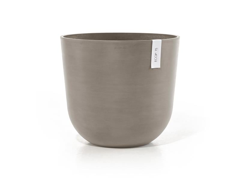 Ecopots Pflanzentopf Oslo 45, French Taupe Robuster und langlebiger Blumentopf