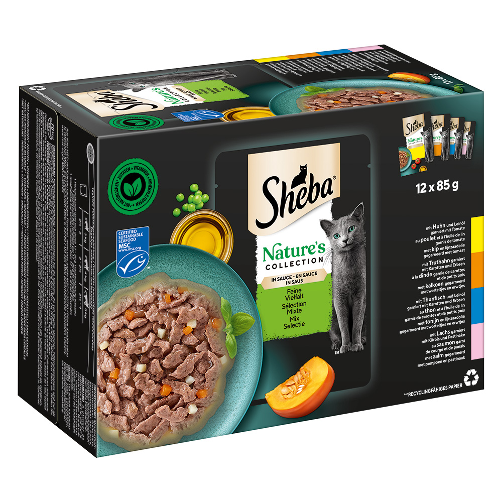 Sheba Nature’s Collection in Sauce 12 x 85 g MHD:5.9.26