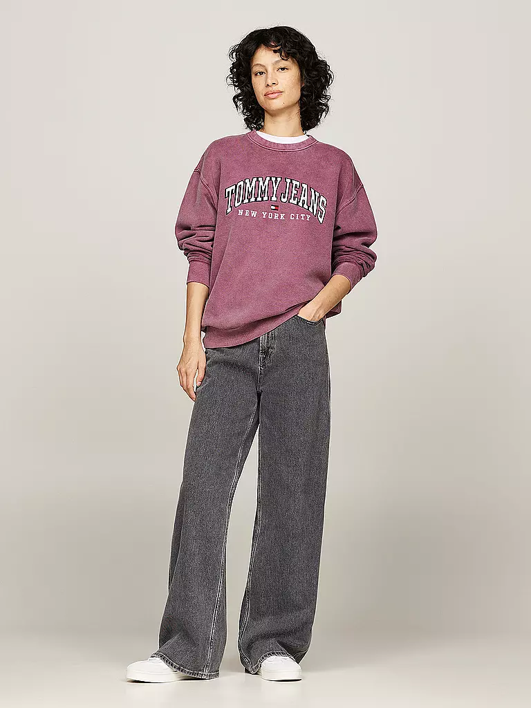 TOMMY JEANS Sweater dunkelrot