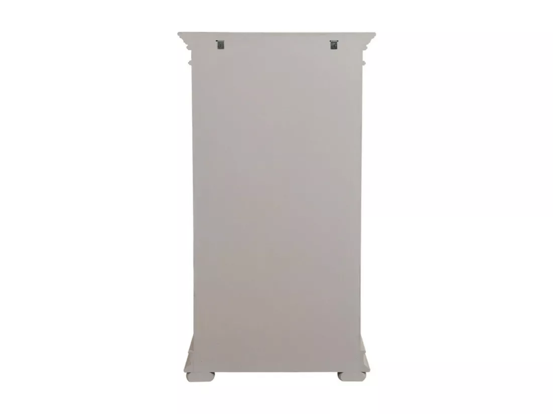 Bibus 1 porte vitrée Bois-MDF Blanc - Harmonie Interior's