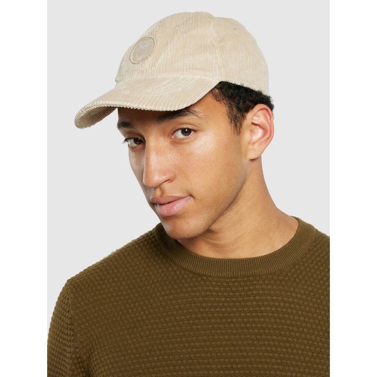KnowledgeCotton Apparel 8 Wales Corduroy Cap Light Feather Gray