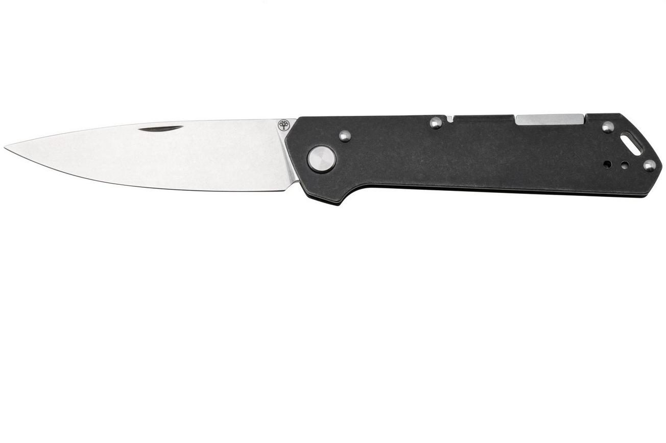 Böker Kihon Bifold 42a 110313, Stonewashed CPM MagnaCut, Black Stainless Steel zakmes, Lucas Burnley design