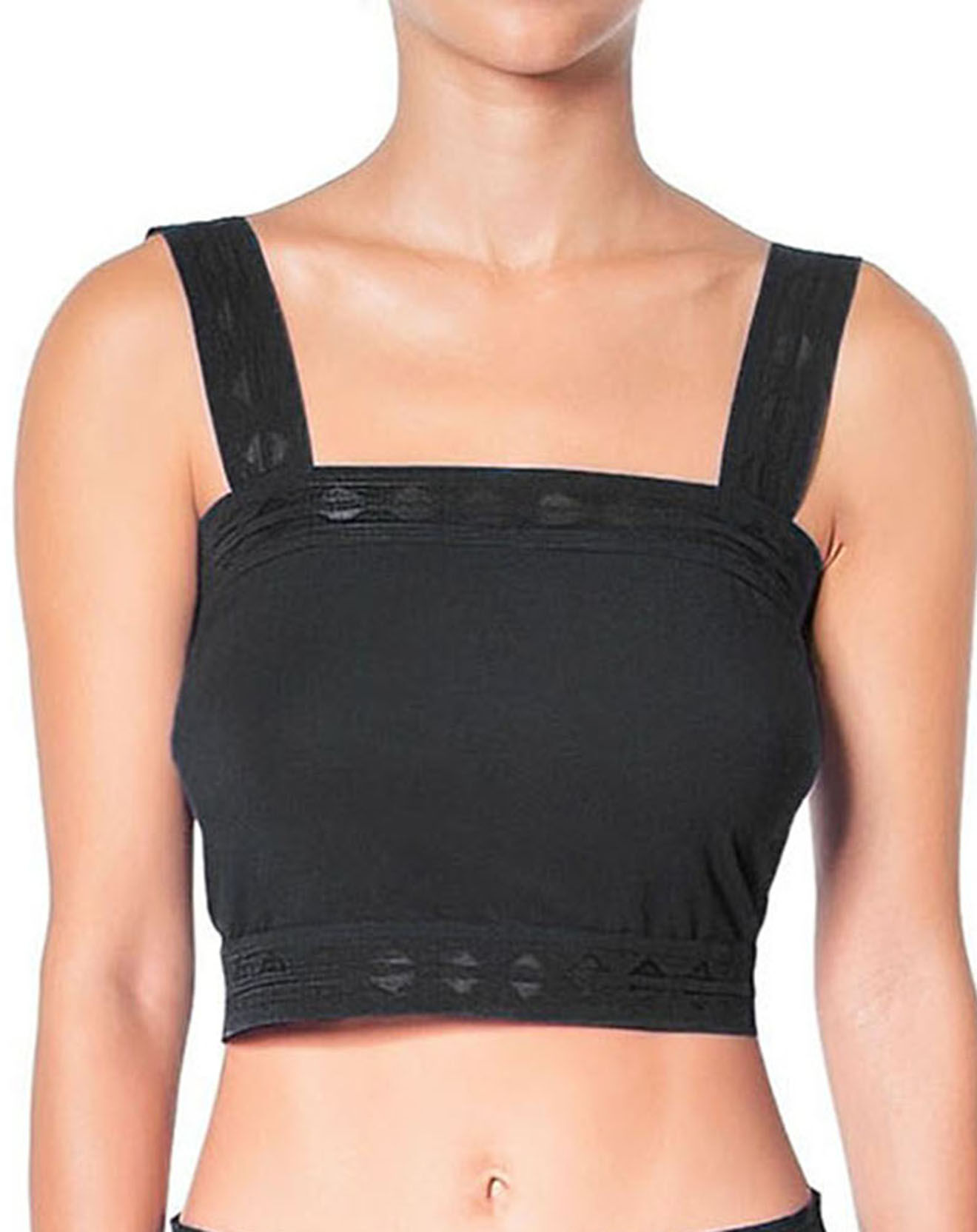 Huit Crop top Jeanne noir