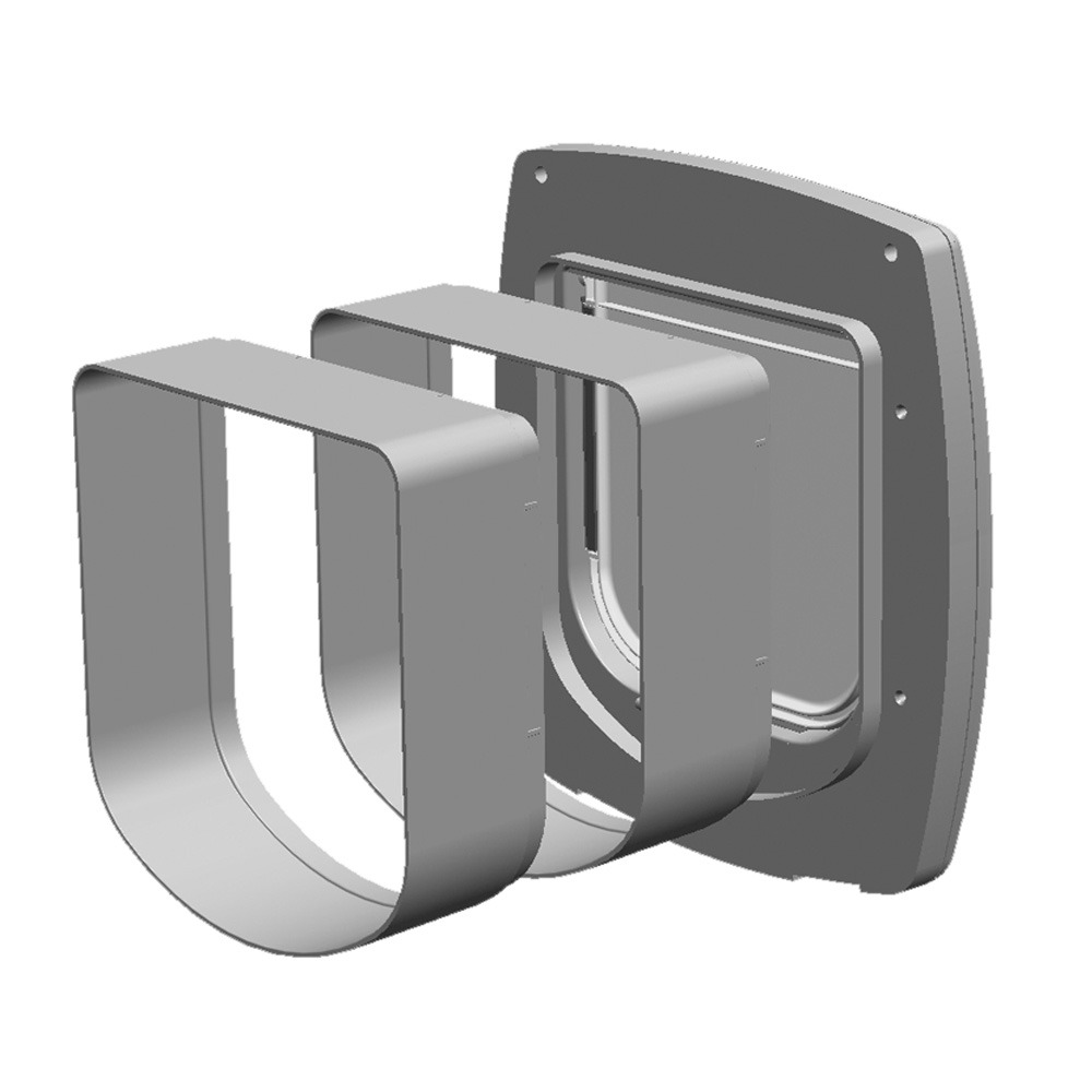 Ferplast extension pour porte pour petits chiens et chats chatière basculante swing 1 extension, 15,5 x 5 x h 16 cm, profondeur 5