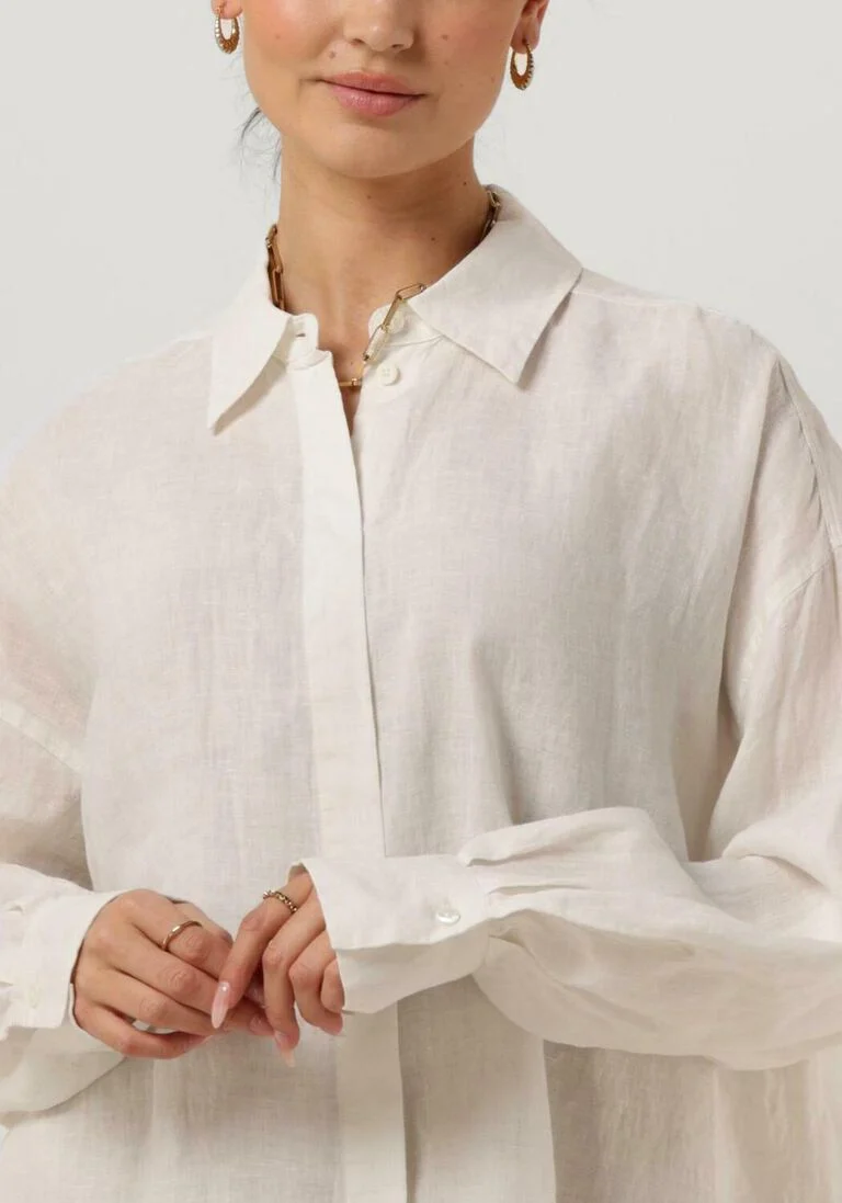 DRYKORN gebroken wit drykorn blouse midinia