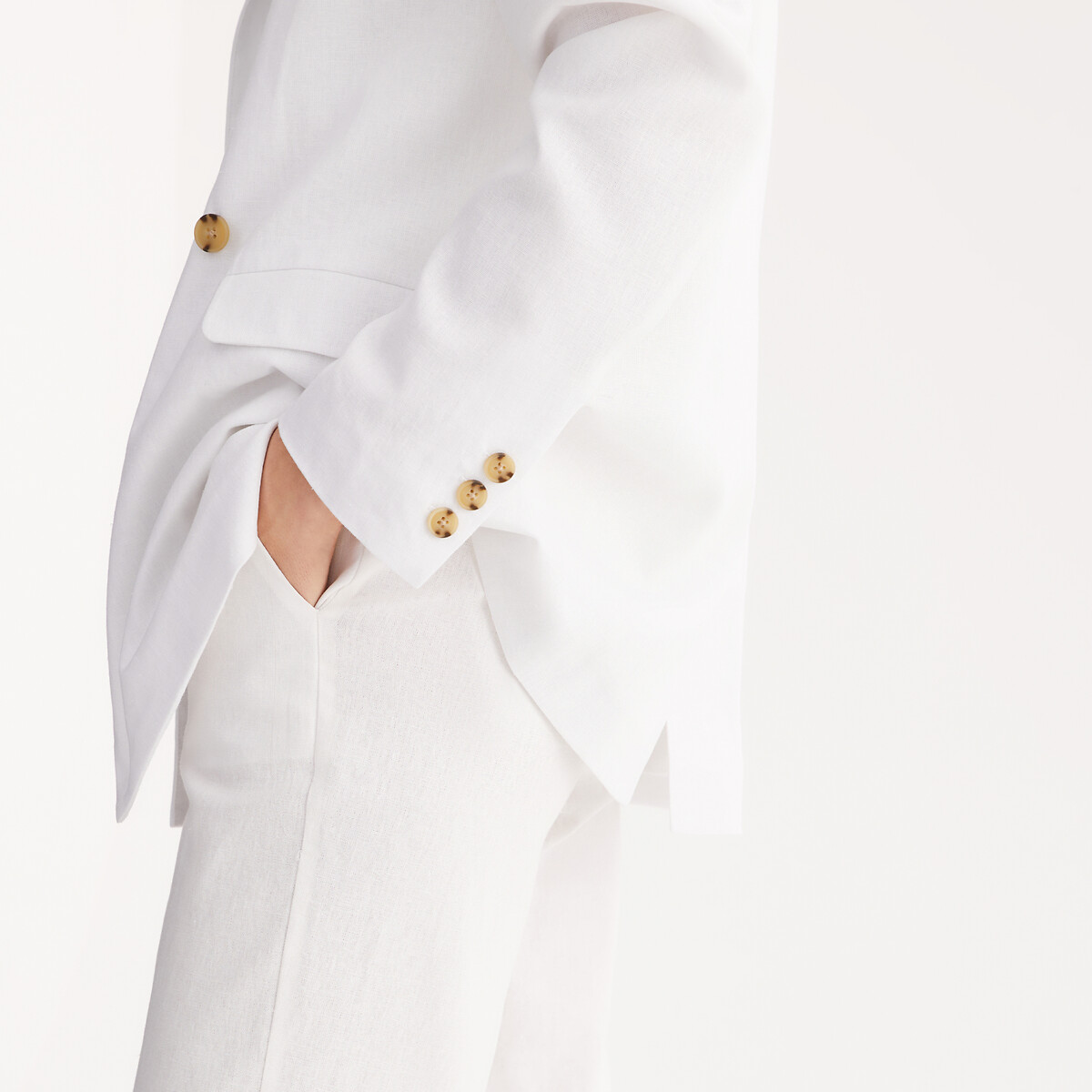 ANNE WEYBURN<br>Camisa de força, linho misto