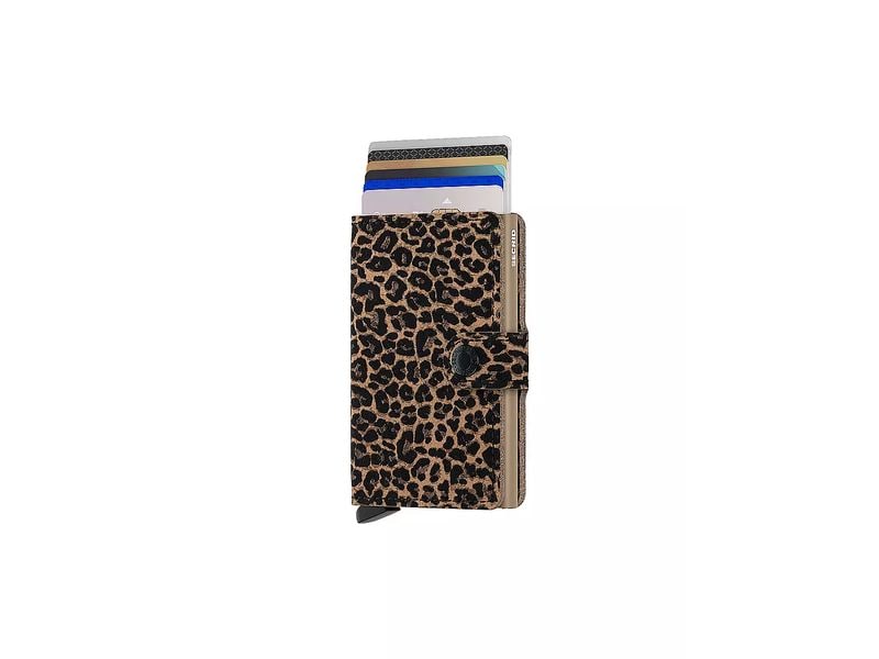 SECRID Portemonnaie Miniwallet Beige/Schwarz Geldbörse mit RFID-Schutz