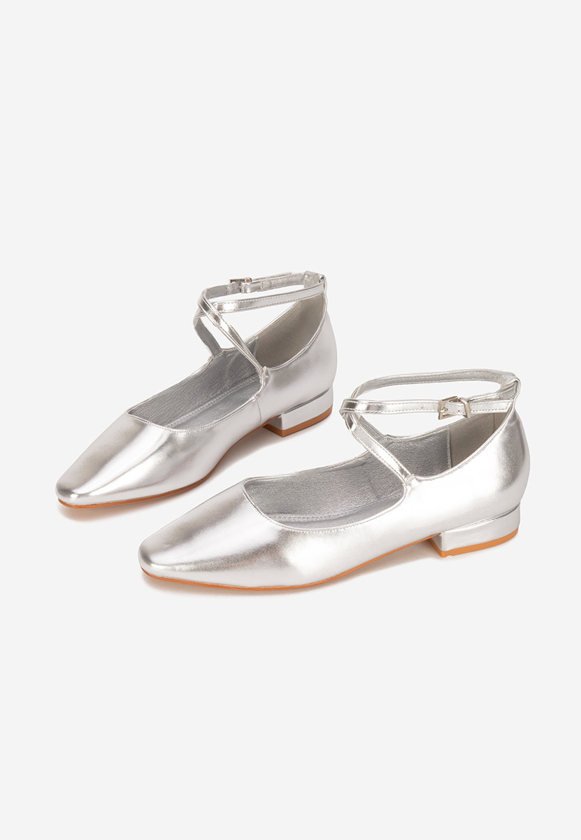 Chaussures à petit talon argent Hurania