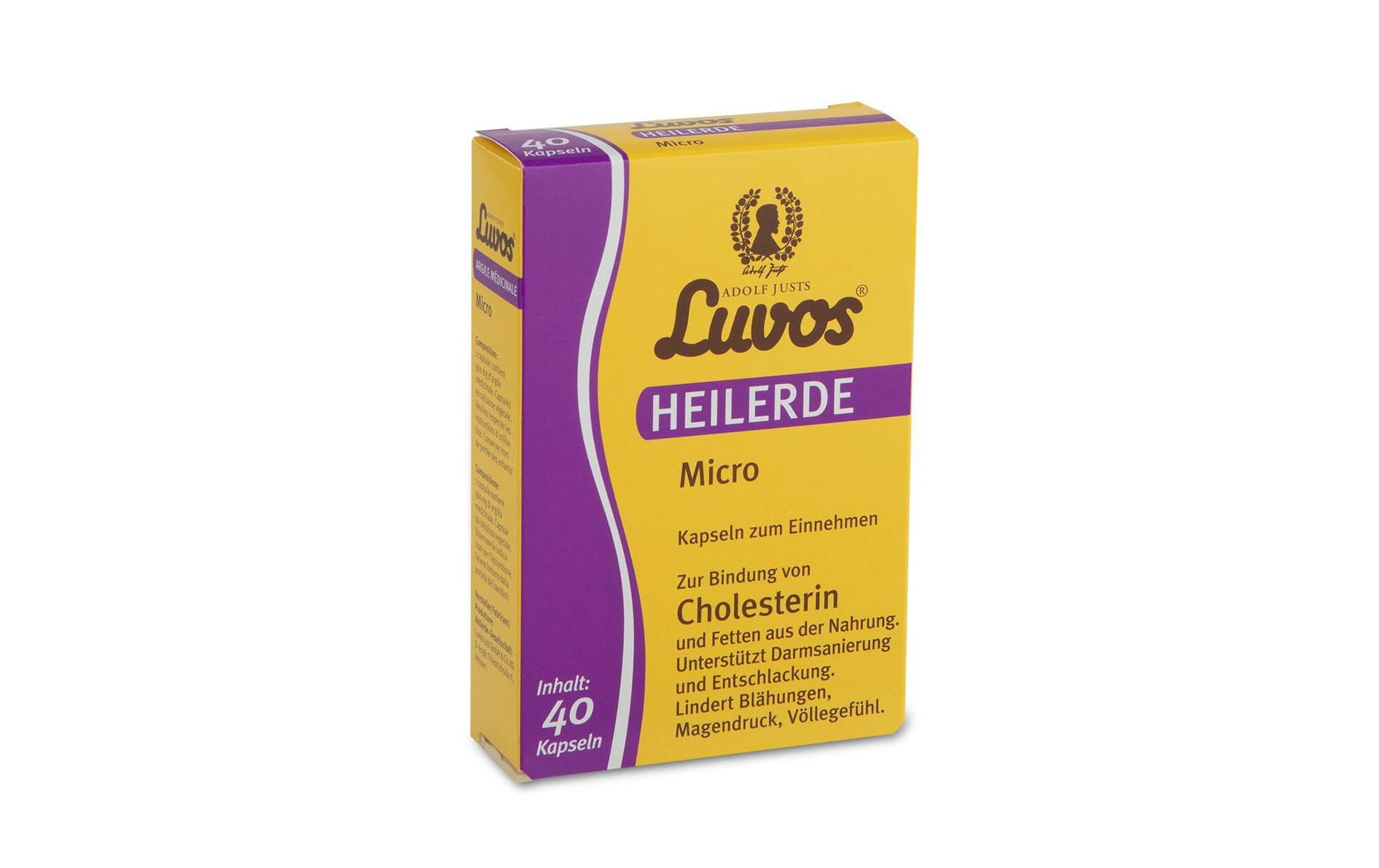 Heilerde Micro 40 KapselnMikrofeine Heilerdekapseln bei Verdauungsbeschwerden und zur Entschlackung