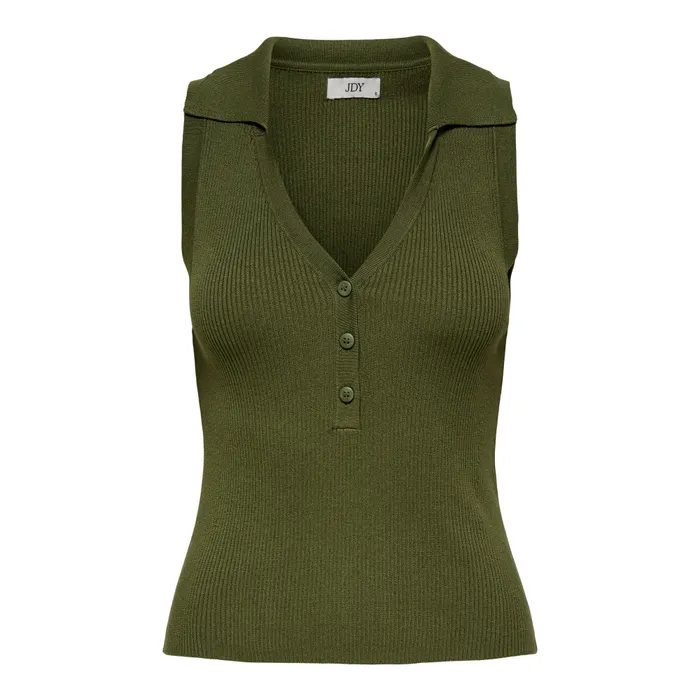 JDY Nanna SL Collar Knit Tanktop Dames