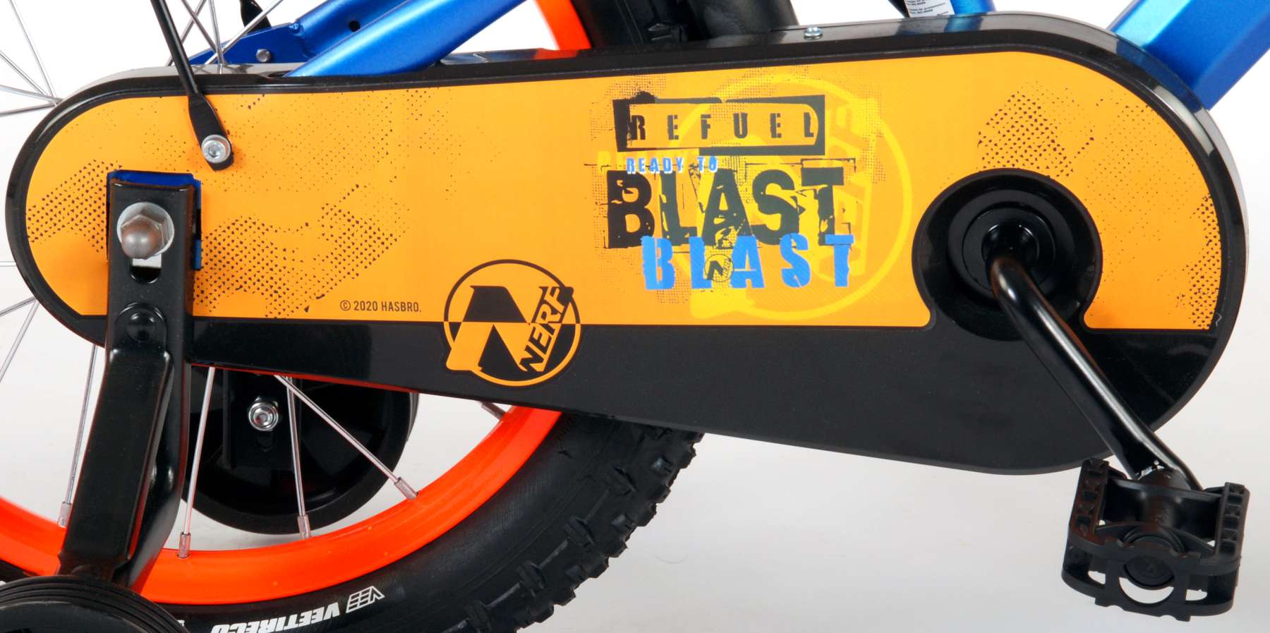 Kinderfahrrad NERF Fahrrad für Jungen 16 Zoll Kinderrad in Satinblau