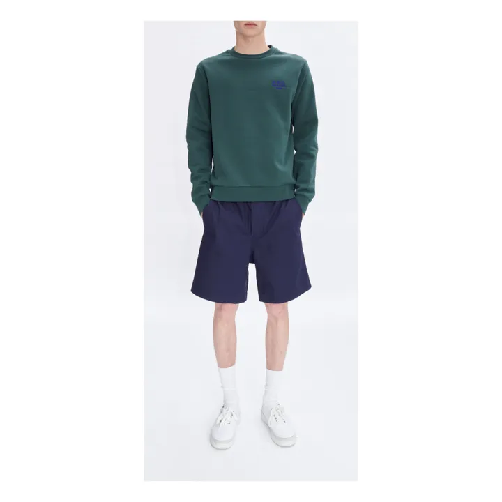 A.P.C. Sweat Rider Coton Bio | Vert foncé