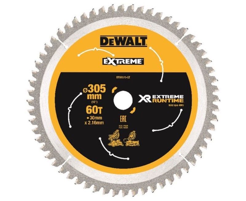 DeWALT DT99575 Cirkelzaagblad 305x30x2,2mm - 60T - voor hout