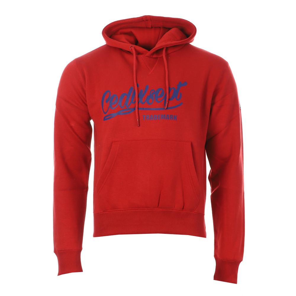 C17 Sweat à capuche Rouge Homme C17 Fletcher