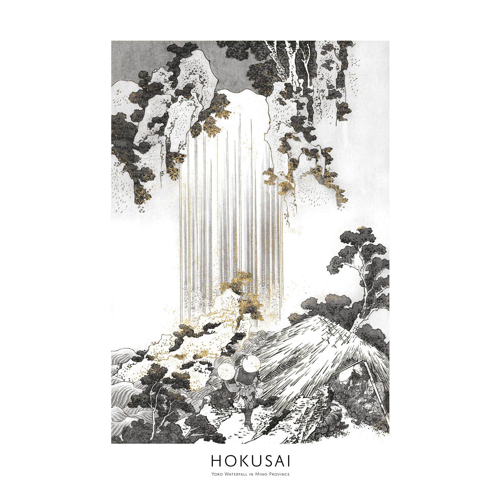 Gerahmtes Bild HOKUSAI ART - 50x70 cm