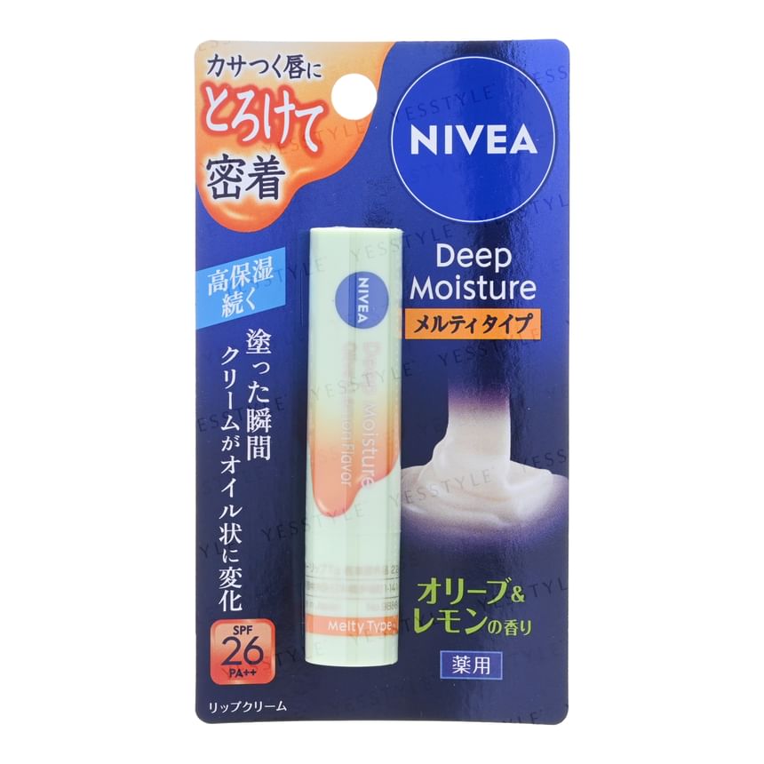 Nivea Japan - Diep hydraterende, smeltende lippenbalsem SPF 26 PA++