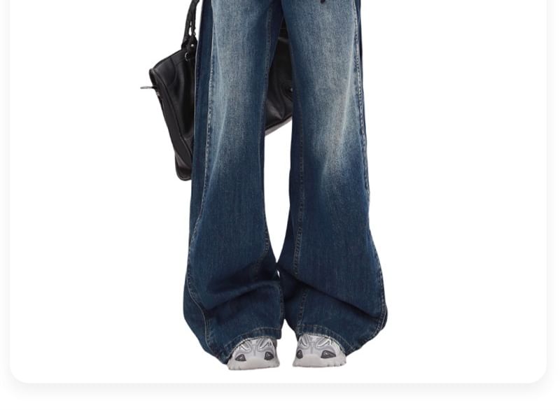 OUREA - Lage rechte jeans met lage taille
